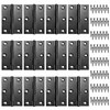 Black Door Hinges 3 Inch – 12 Pack Interior Hinges