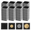 Fansunta 160 Pcs Adjustable Acrylic Coin Collection Cases with Sponges,