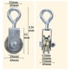Snblzhef 1 PC Cable Pulley Rotation Traction Wheel Stainless Steel