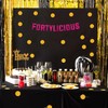 Fortylicious Pink Glitter Banner - Happy 40th Birthday Party Banner