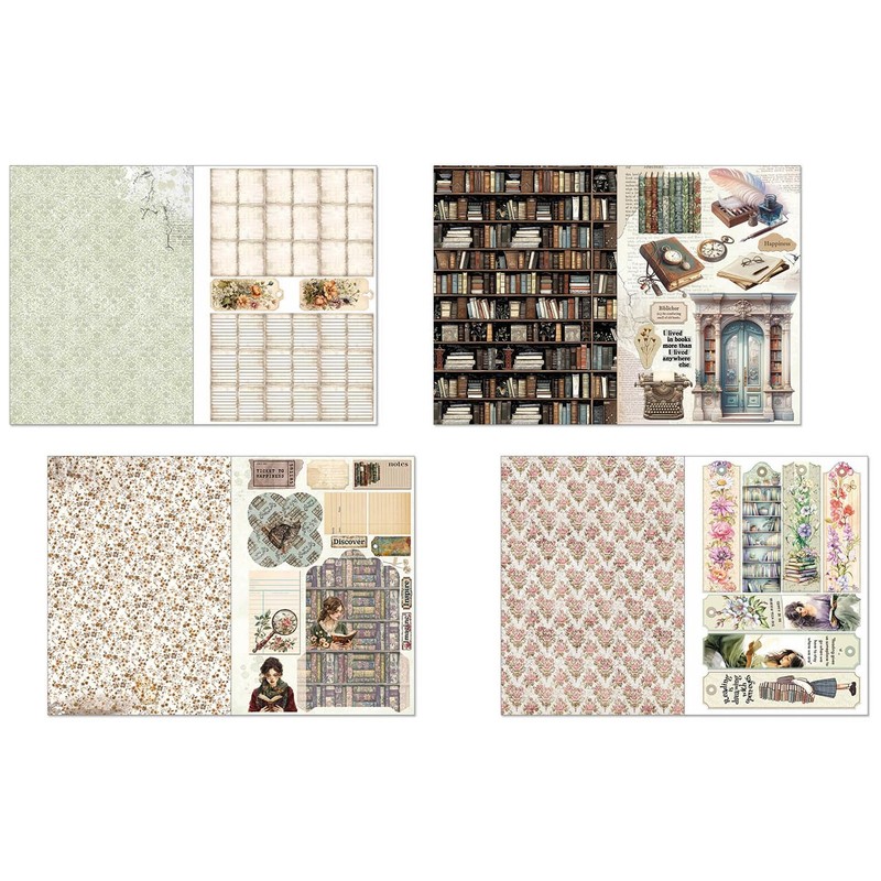 Ciao Bella Book Lovers Junk Journal & Ephemera Book -