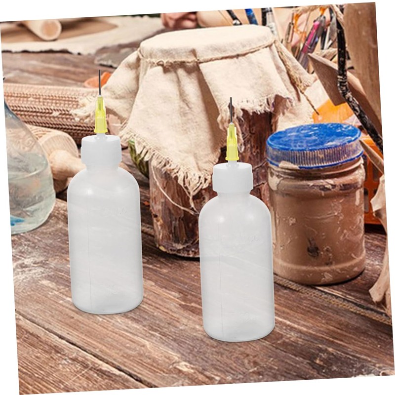 BUGUUYO 4pcs Precision Applicator Bottles Glue Bottles for Fine Detailing