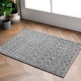 nuLOOM 2x3 Moroccan Blythe Area Rug, Dark Grey, Faded Bohemian Design, Stain Resistant, For Bedroom, Dining Room, Living Room, Hallway, Office, Kitchen, Entryway