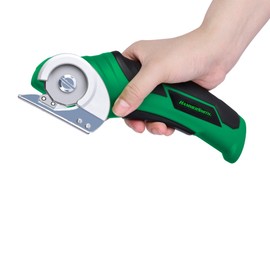Hammersmith SharpSpin Cordless Universal Cutter, Electric Scissors, Cardboard Cutter, Rotary Cutter, Self-Sharpening Blade, Cuts Leather, PVC, Carpets, Cardboard & More