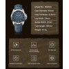 Naviforce Reloj Deportivo Impermeable Quartz Sport Watch, Blue Dial, Silver