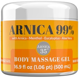 Arnica 35 ca 35 - Árnica Gel Extra Fuerte 98% 500 ml, Acción Intensa y efecto Frio para Masajes Musculares y Articulares, Fórmula Natural