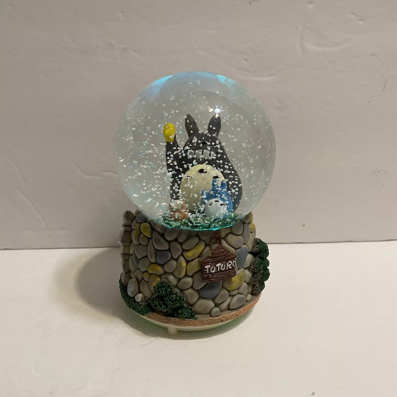 My Neighbor Totoro Snow Globe Music Statue 5”H