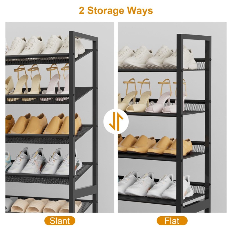 NEYCIL Large Shoe Rack 8 Tier Shoe Organizer, Heavy Duty