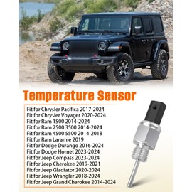Air Temperature Sensor Fit for Jeep Wrangler Grand Cherokee Compass Durango Ram 1500 2500 3500 4500 5500 Models, Replace 68142905AB 68507881AA