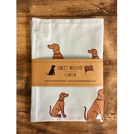 Kedunmoao Vizsla Kitchen Tea Towel - Animal Print, Cotton, 45cm x 65cm