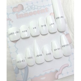 [Innocent only] Handmade nail tip sample tip size measurement - short nose pin / [이노센트 전용] 수제네일팁 샘플팁 사이즈측정용 - 숏코핀