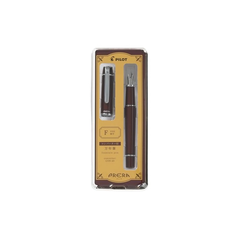 PILOT PRARA F Fountain Pen, Fine Point, Red Brown PFPR1RBNF