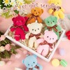 LZMDISU 15 Packs Mini Bears, 15 Colours Plush Stuffed Tiny