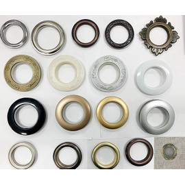 Ikiriska Add Grommets/Eyelets to The top of Any of Our Custom Made Curtains (17. OilRubbedbronze2, 100" Wide Panel (16 Grommets))