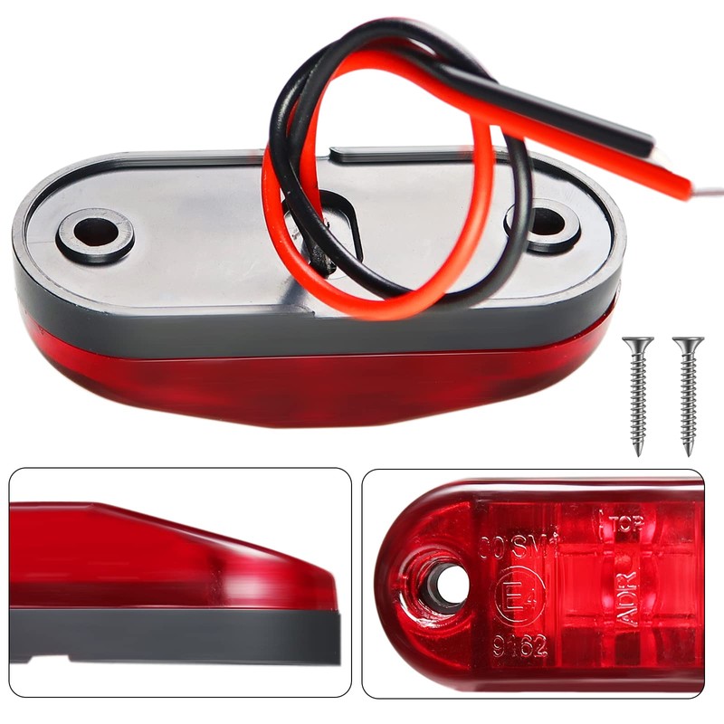 PSDRIQQ LED Trailer Lights Kit Front Rear Side Marker Clearance