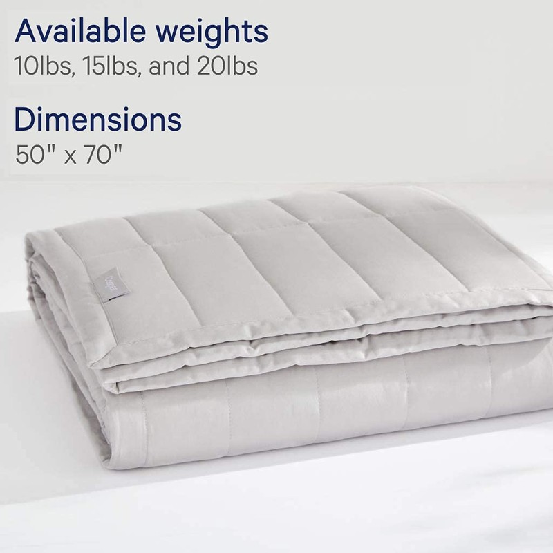 Casper Sleep Weighted Blanket, 15 lbs, Gray