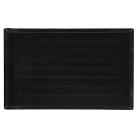 Ring Box, Ring Display Holder Ring Jewellery Container, Ring Storage Holder Jewellery Display Takes 50-70 Rings for Business Presentation (Black)