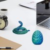 3D Printed Snake Egg Blue & Green Movable 3D Printed