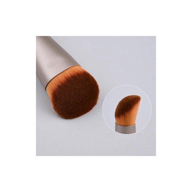 Kabuki Angled Makeup Brush for Powder, Cream, Liquid Foundation, Sunscreen,