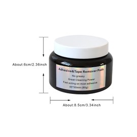 Professional Adhesive Remover Wipes - Adhesive Tape Remover Pads Gentle Lace Front Wig Cleanse Pads for Wigs & Extensions