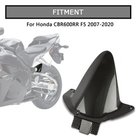 Rear Fender for CBR600RR F5 2007-2023 - PSLER Mudguard Tire Hugger Splash Guard Wheel Proof Mud for CBR600RR F5 2007-2023(Carbon)