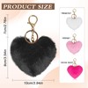 WisePoint Womens Keychain 2PCS, Soft Plush Keychain Cute Keychain for