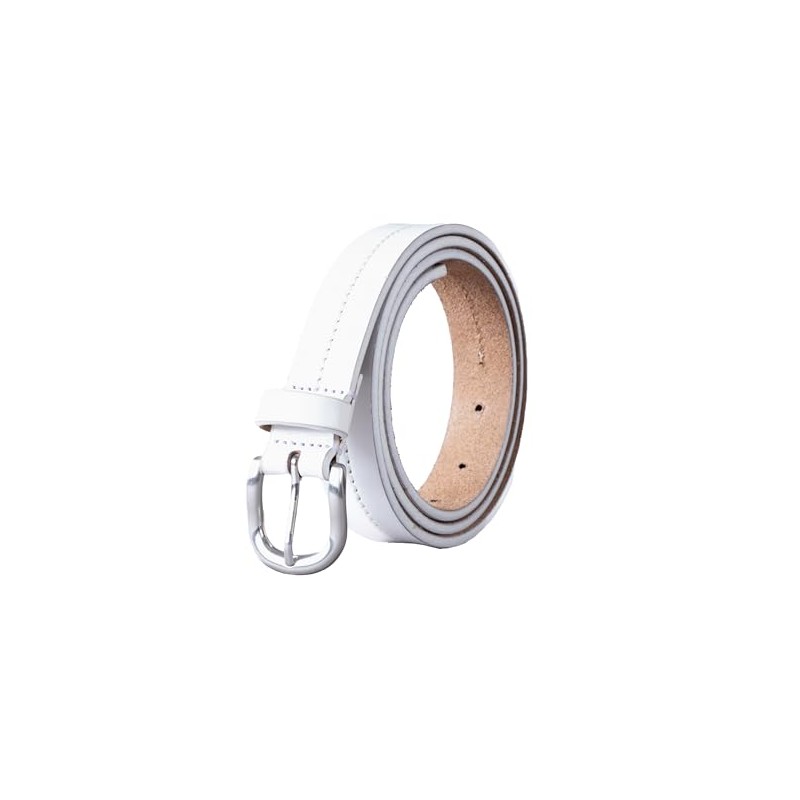 Kendal Leather Belt (White, XX-Large)