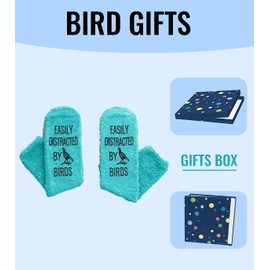 AURIXTAL Bird Socks for Women, Birds Lover Gift for Teens Female