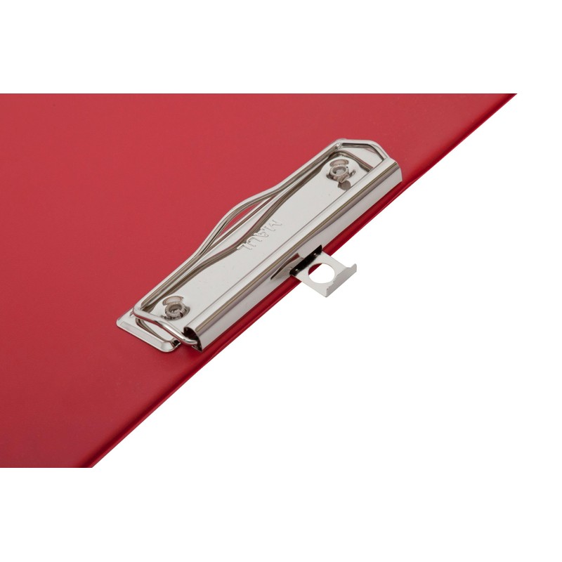 MAUL 2335225 A4 Portrait Clipboard with Foil Cover - Red