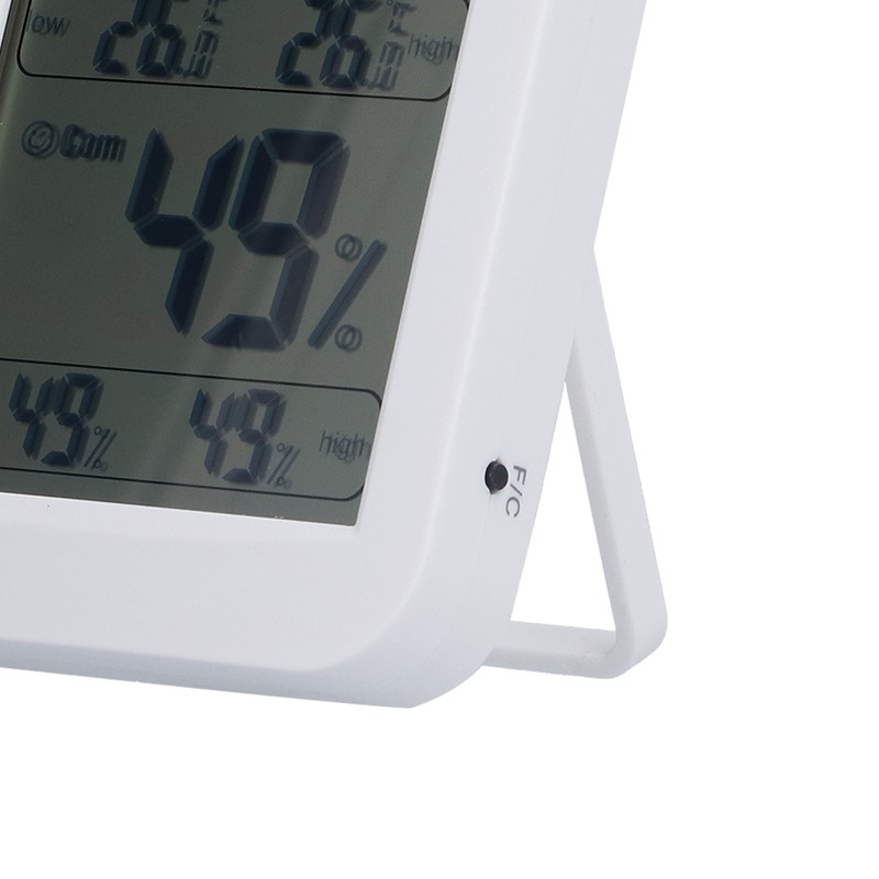 Large Screen Digital Thermo Hygrometer Temperature Humidity Gauge with Memory