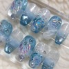 Mermaid Tail Handmade Nail Tips - Short Square / 머메이드