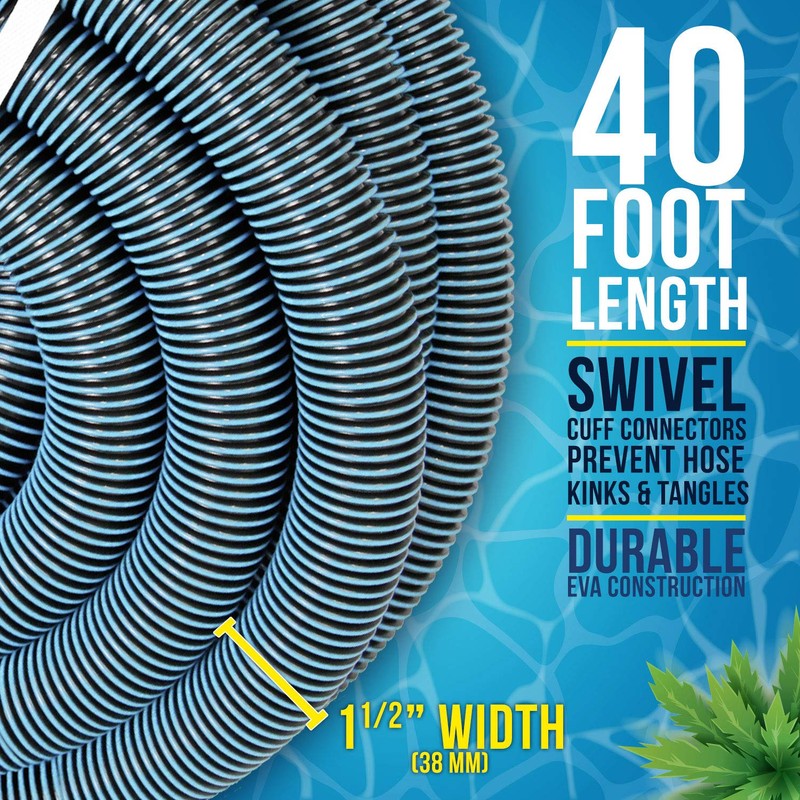 U.S. Pool Supply Pool Vacuum Hose - 1-1/2" x 40'