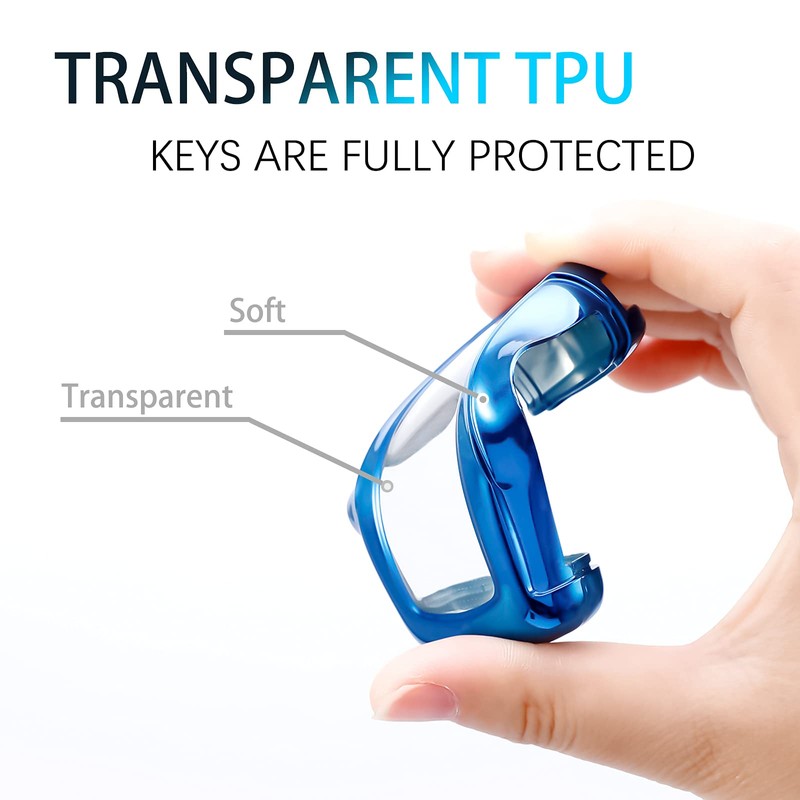 WORCAS Soft TPU Key Fob Cover Case Compatible with Toyota