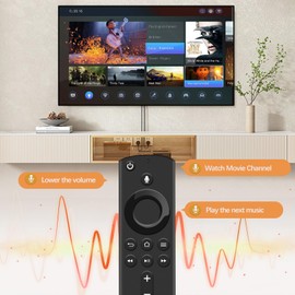 Replacement Voice Remote Control (2nd GEN) fit for Smart TV Stick (2nd Gen&3rd Gen&4K&Lite), Smart TV Cube (1st Gen&2nd Gen),Smart TV (3rd Gen)