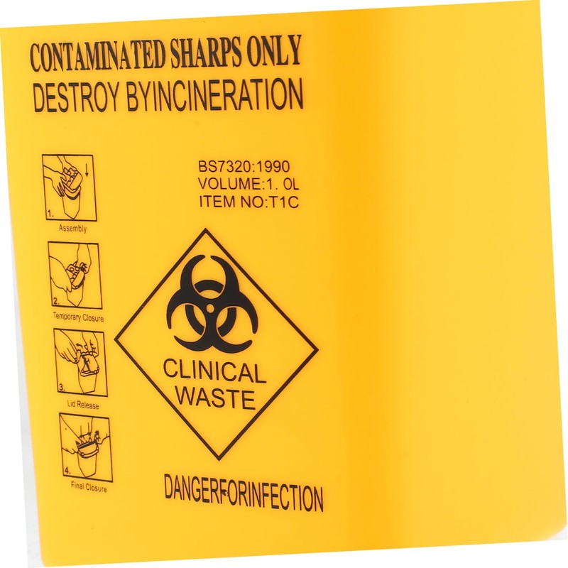 Healeved Travel Container Disposal Buckets Needles Disposal Containers Pp Material