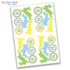 Paper Dragon Easter Stickers - Pack and Decorate Easter Gifts