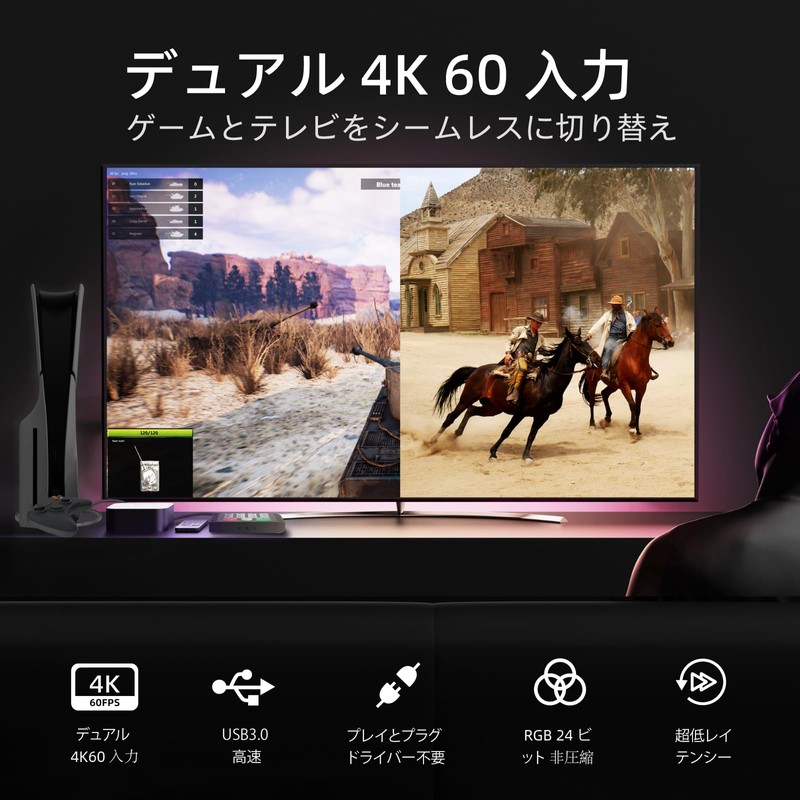 Osee GoStream M2 Capture Card for Streaming, Dual 4K HDMI