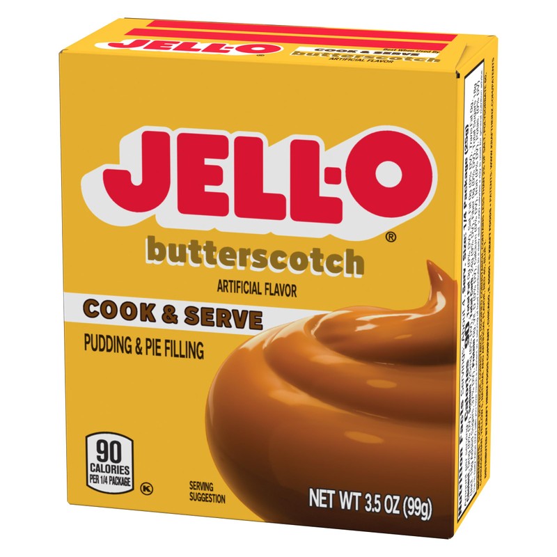 Jell-O, Cook & Serve, Pudding & Pie Filling, Butterscotch, 3.5oz