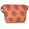 Tora Mini Shoulder Canvas Embroidery/Cow Leather, pale orange