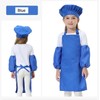 Cooktaitai Kids Apron and Chef Hat with Sleeves,Adjustable Chef Art