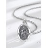 CELESTIA St Christopher Medal Necklace for Men Women Saint Christopher