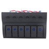 Electrical Switch Panel 6 Gang Pre Wired Blue LED Switch