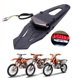 DREAMIZER Motorcycle Dirt Bike Fender Tail Light, Motorbike Motocross LED Rear Brake Light with Bracket for Off-road SMR 690 CR EXC WRF 250 450 125SX XR DRZ KLX KMX WR125