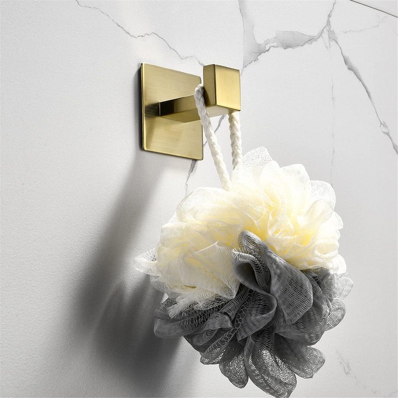 Hallyware Self Adhesive Hooks 2 Pack SUS304 Stainless Steel Coat