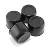 DewFlew 4Pcs 4.9" Push Through Wheel Center Caps Stainless Trailer