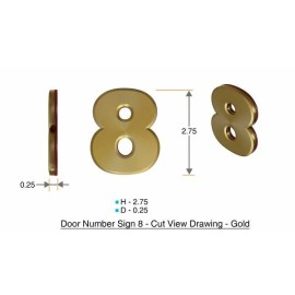 Buildingsigns.com Apartment Number Sign/Mailbox Number Sign,DoorNumbe
