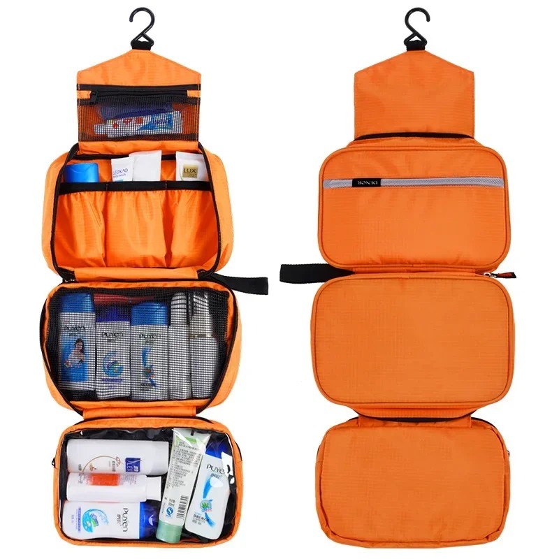 Hanging Toiletry Bag for Travel – Waterproof Foldable Organizer for