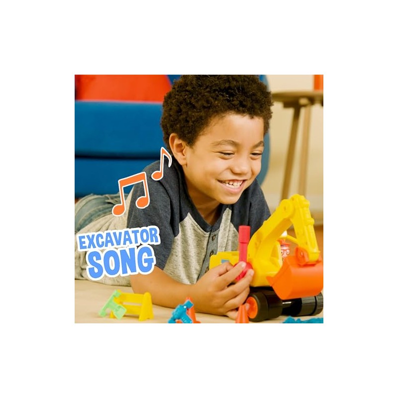 Blippi Excavator - Fun Freewheeling Vehicle with Features Including 3