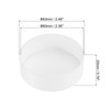 PATIKIL 60mm PVC Pipe End Cap Fittings Furniture Grade Plug