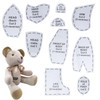 KASESSS Memory Bear Stencil Ruler Set, 10 Inch Memory Bear